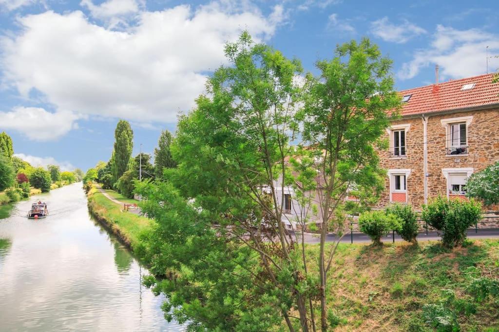 *Au Bord Du Canal*Entre Paris Et Disneyland Chelles  Exterior foto